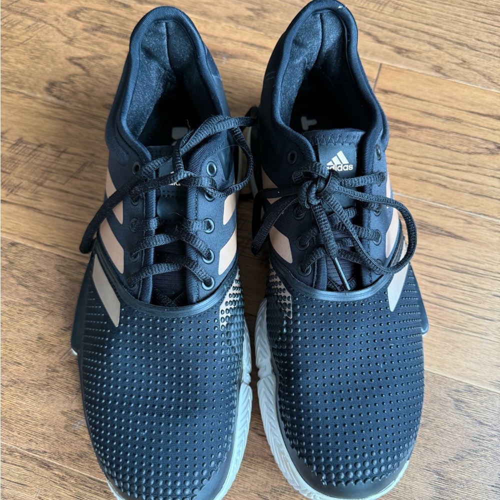 Adidas Women’s Black and Rose Gold Boost Athletic Shoes